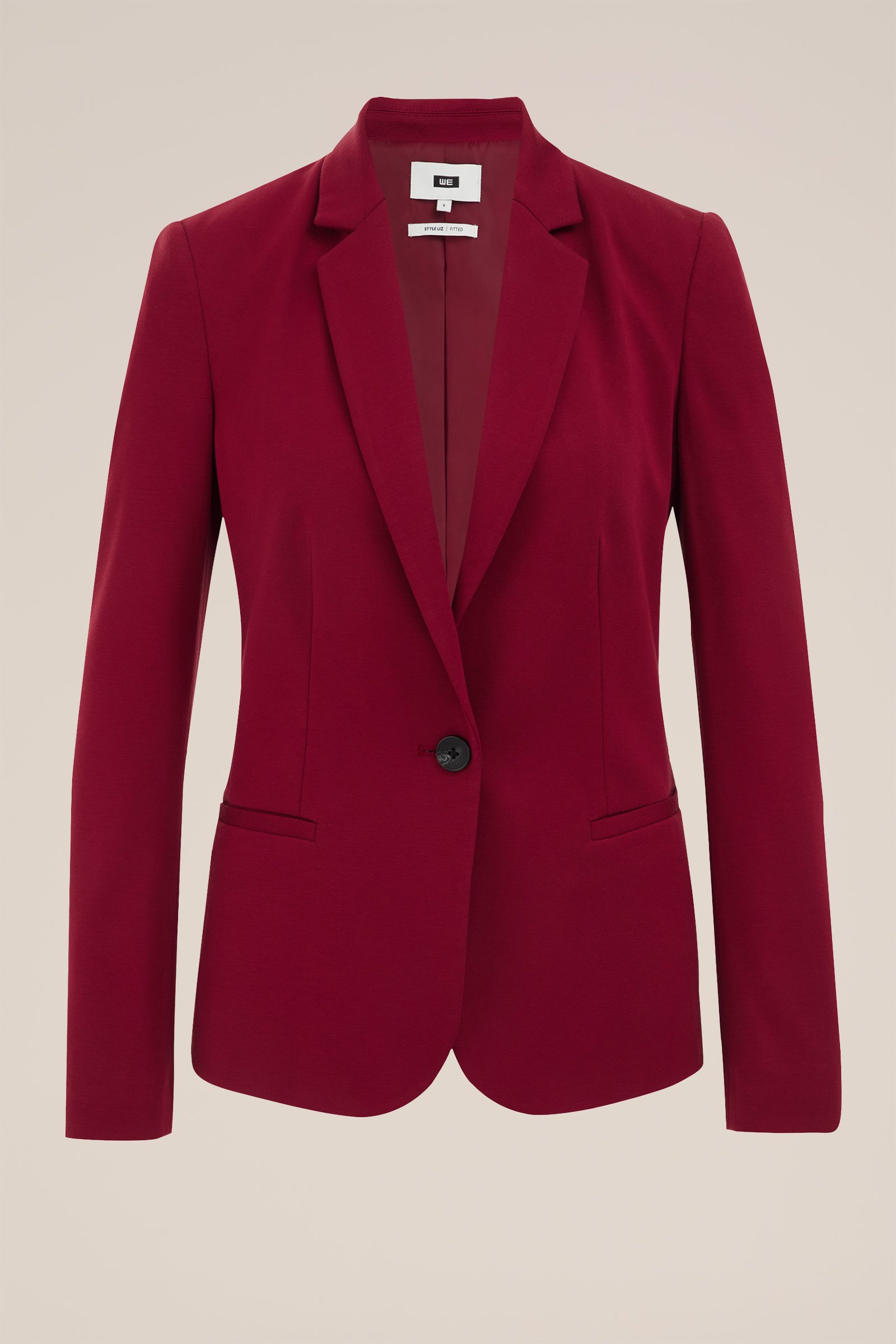 getailleerde jersey-stretch blazer WE Fashion Vuurrood