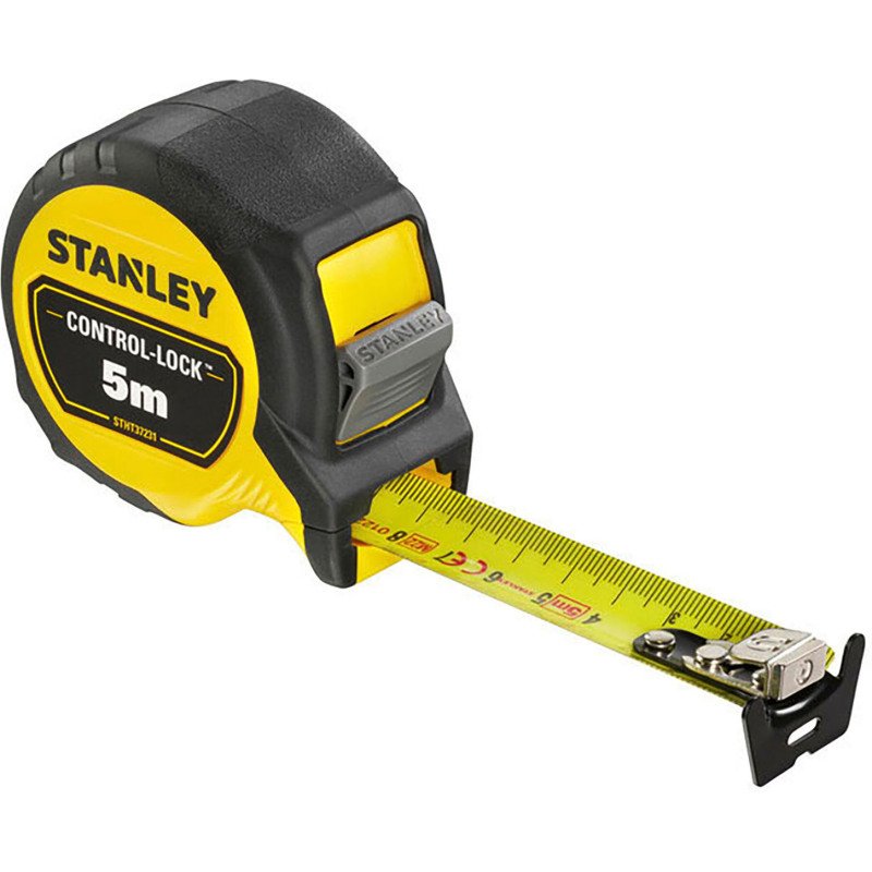 Mètre ruban double marquage Stanley Control-Lock 5 m x 25 mm