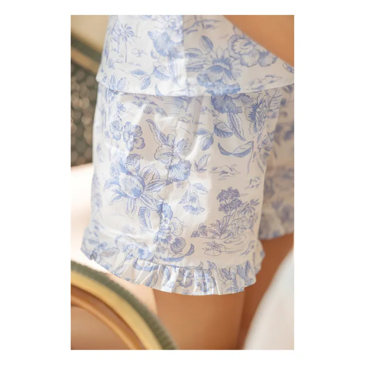 Tartine et Chocolat Blouse et Short Fleuris | Bleu