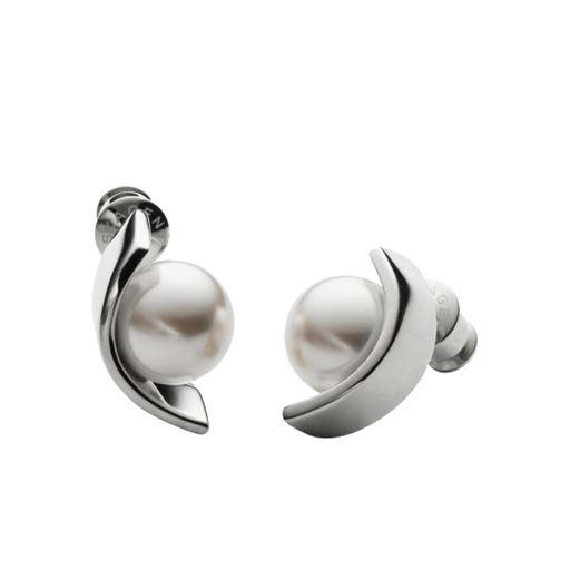 Skagen Agnethe Pearl Øreringe, Stål