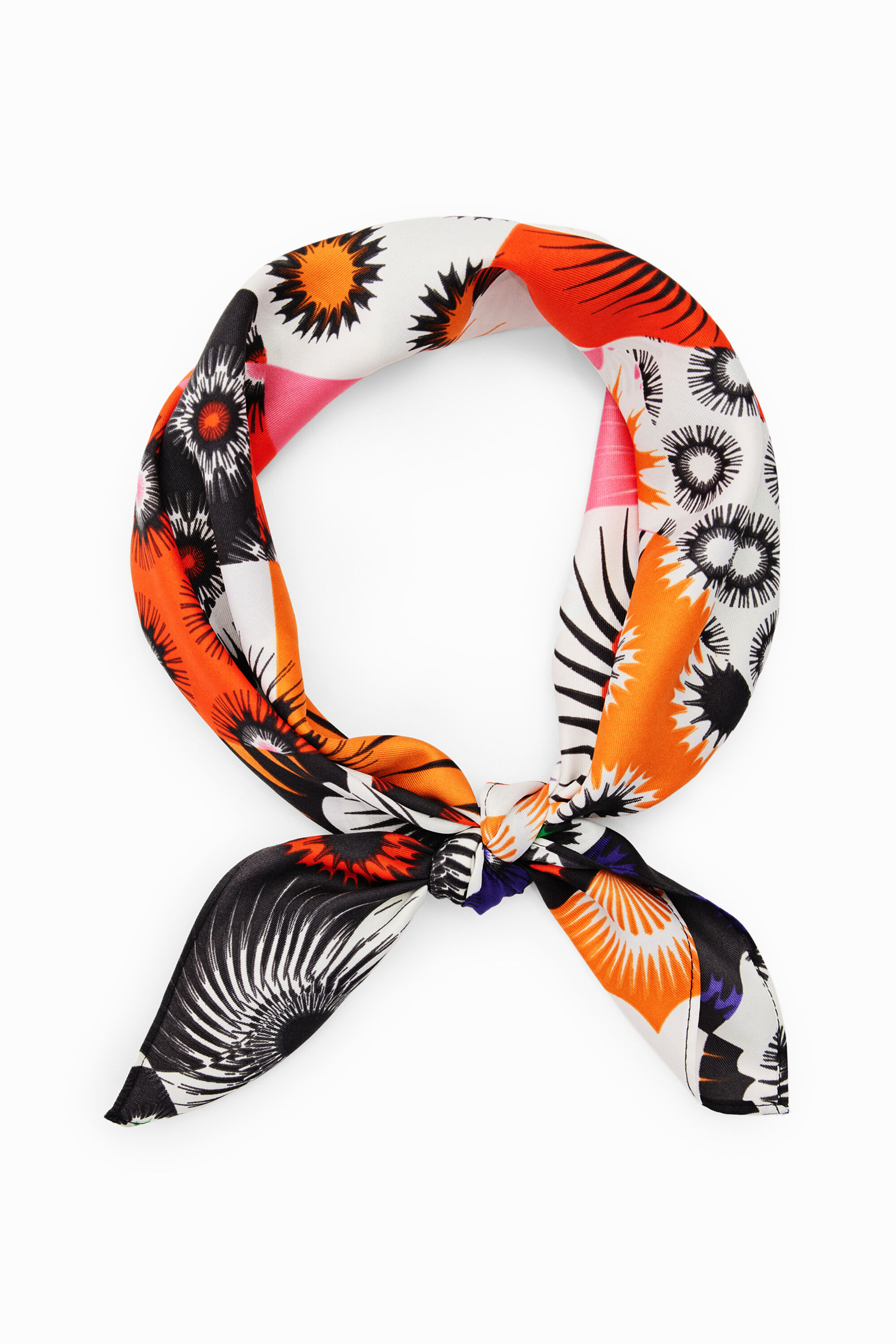Foulard carré patchwork