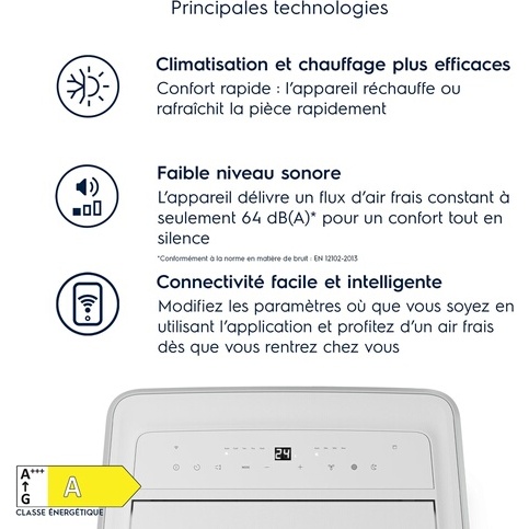Climatiseur mobile Electrolux Climatiseur portable Comfort 600 EXP38U340HW