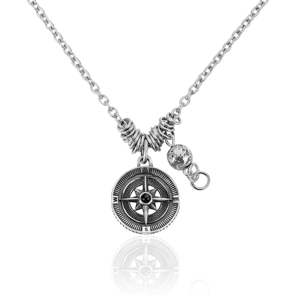 Collier Yoan Acier Blanc