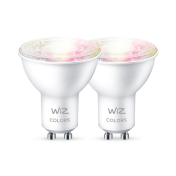 WiZ Connected LED spot GU10 50W 2 stuks kleur licht dimbaar