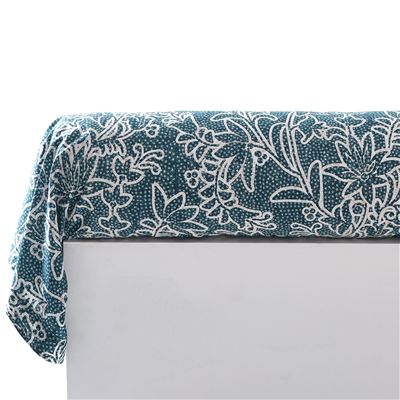 Linge de lit motif fleurs noires - BECQUET CRÉATION