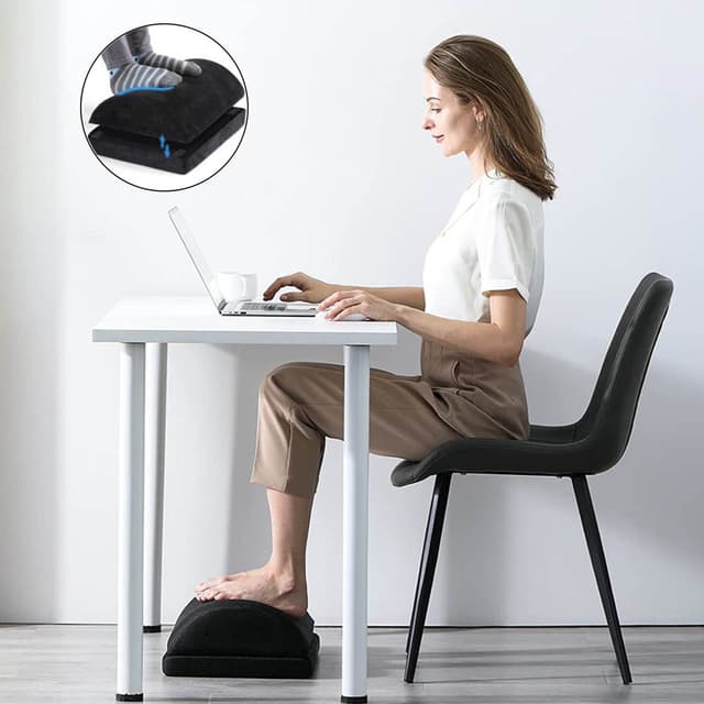 Taburet med memory foam multifunktionel ergonomisk
