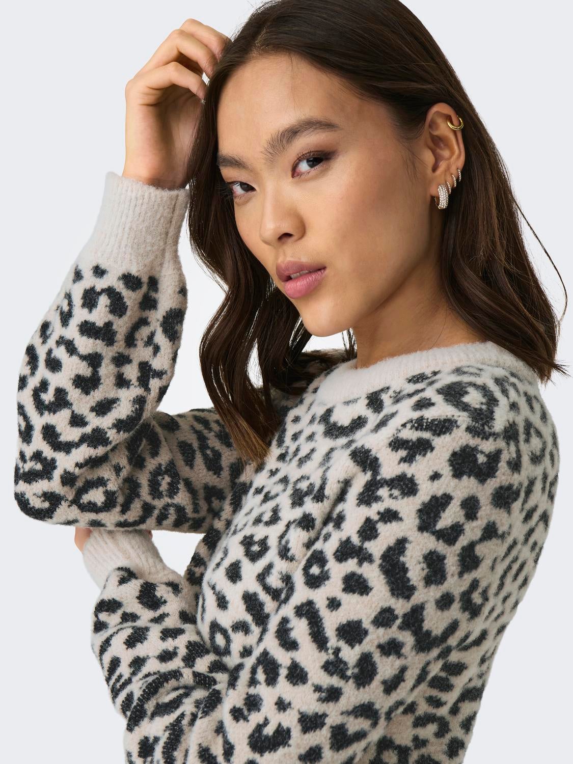 JDYLORRAINE Strickpullover Cement