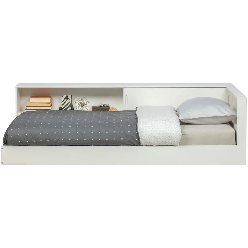 WOOOD Connect Hoekbed - Grenen - Wit - 60x213x118