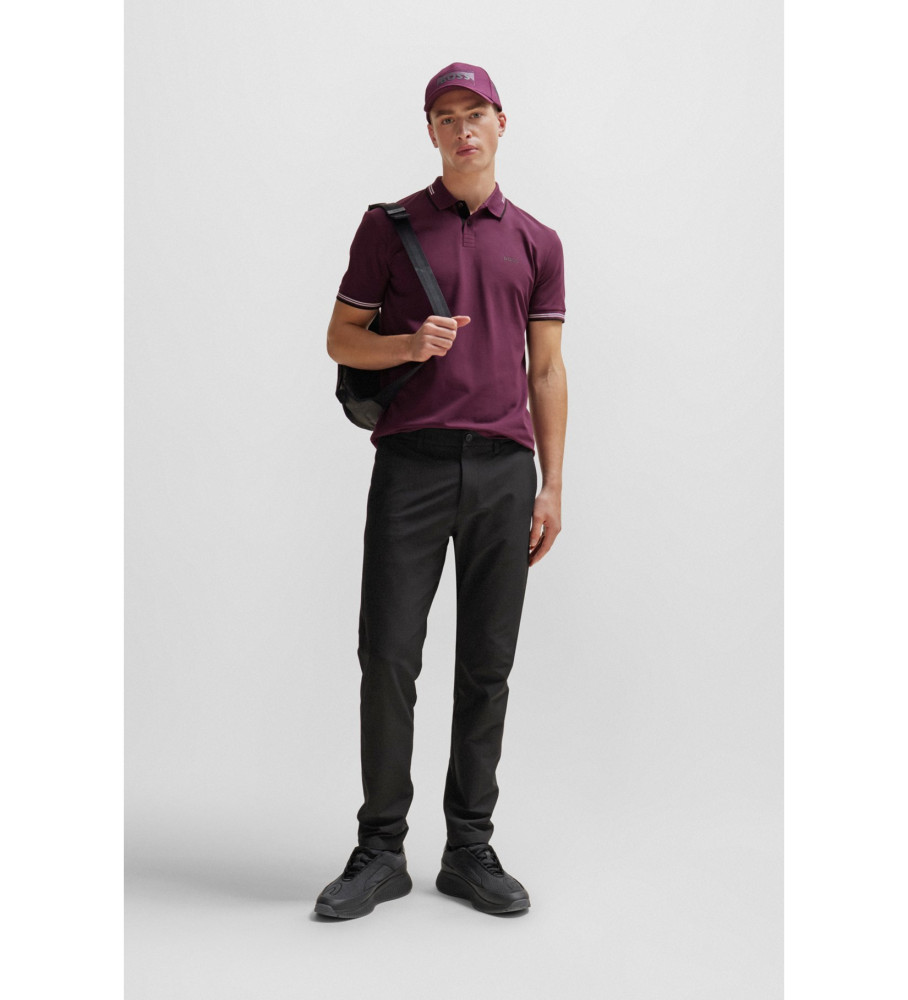 BOSS Polo Paul lilás