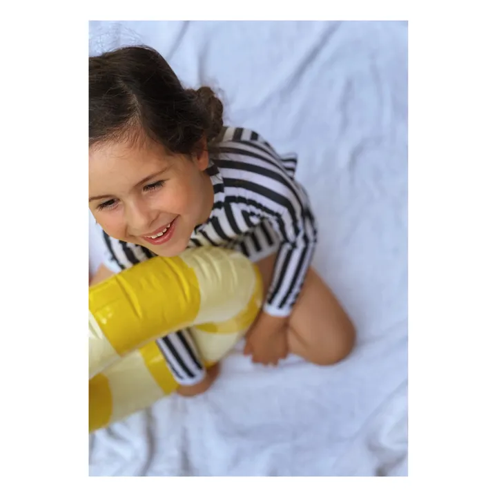 Juillet Juillet Combishort Anti-UV Graniers Rayé | Blanc