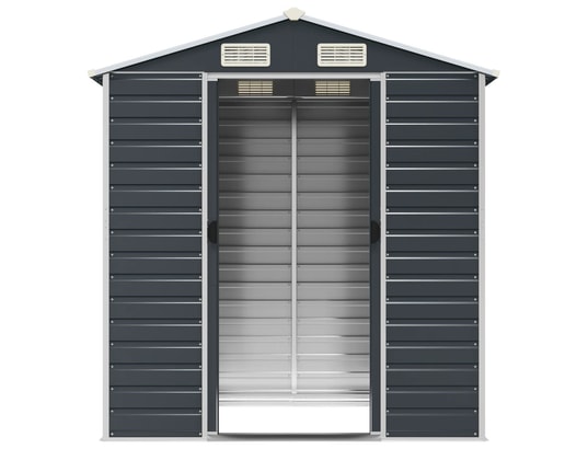 VIDAXL - Abri de jardin anthracite 191x130x198 cm acier galvanisé