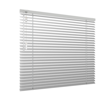 Aluminium Jaloezie Draaikiepraam hout 5123 wit 25MM