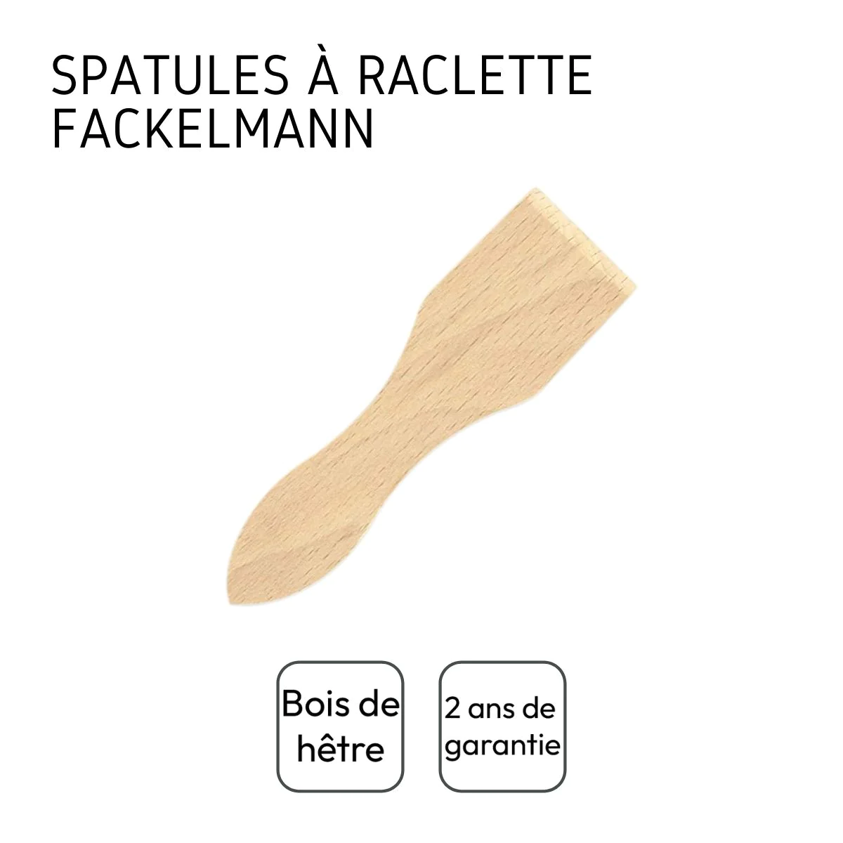 Lot de 6 spatules à raclette en bois Wood Edition Fackelmann