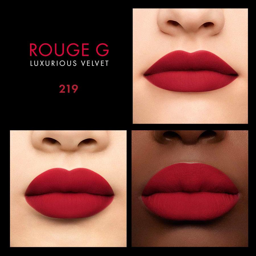 Guerlain Rouge G Luxurious Velvet 219 Cherry Red 3,5g