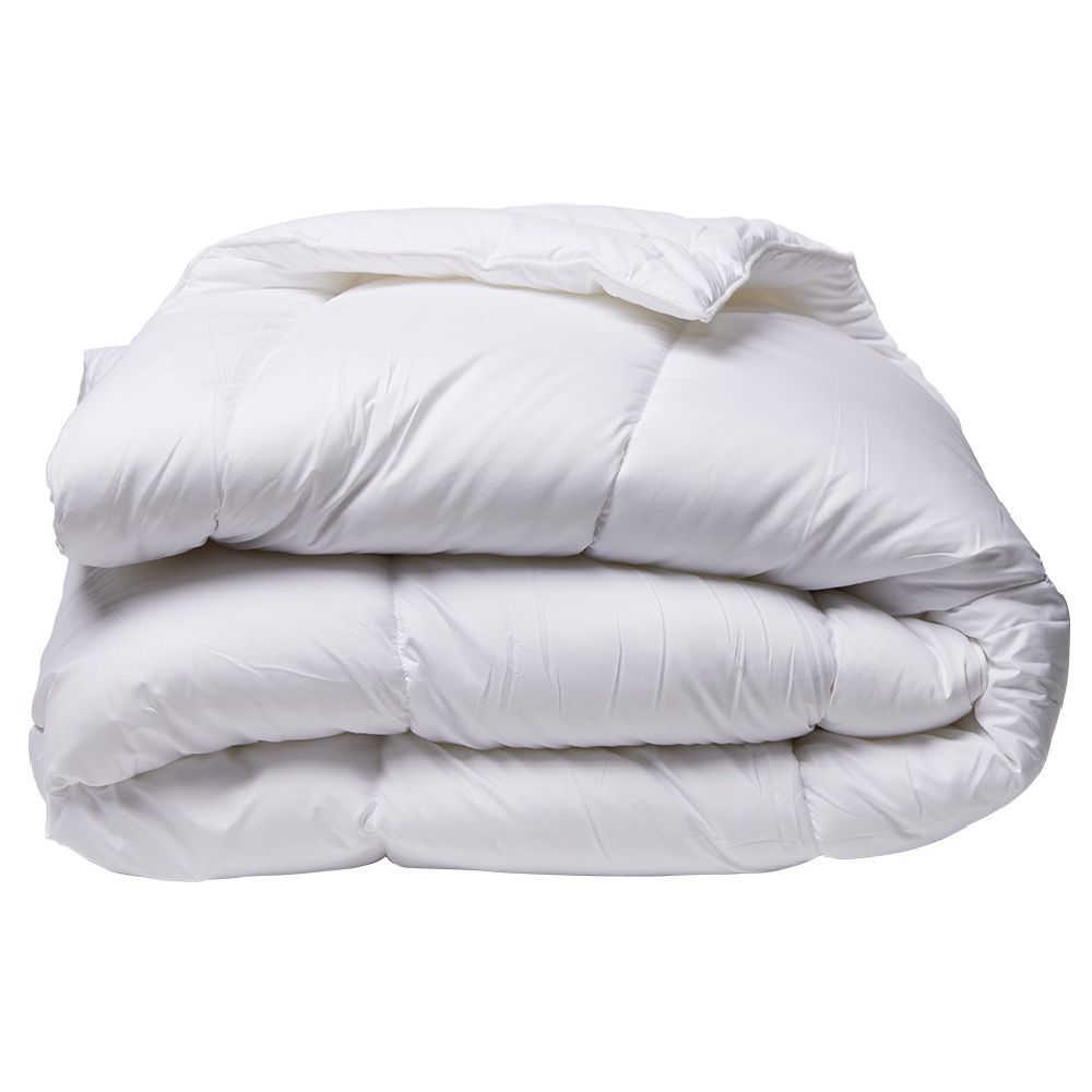 Couette tempérée DODO 2 personnes anti-acariens blanche 240x220cm