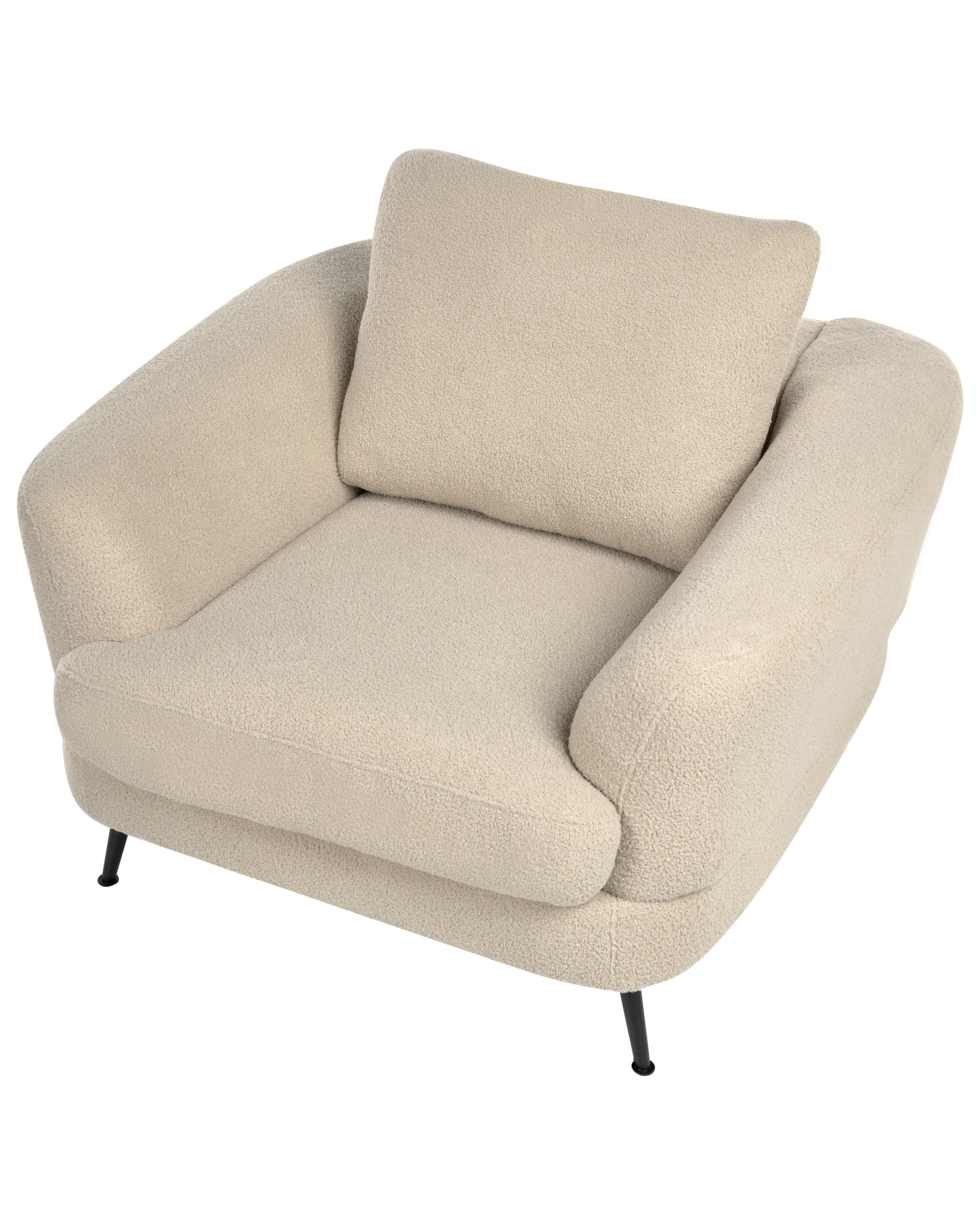 Fauteuil KJAER Bouclé Lichtbeige