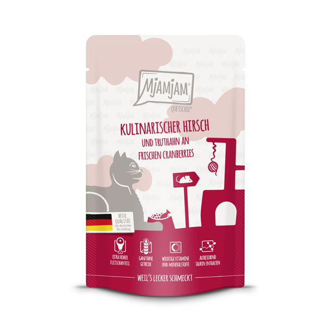 Quetschie - kulinarischer Hirsch und Truthahn an frischen Cranberries