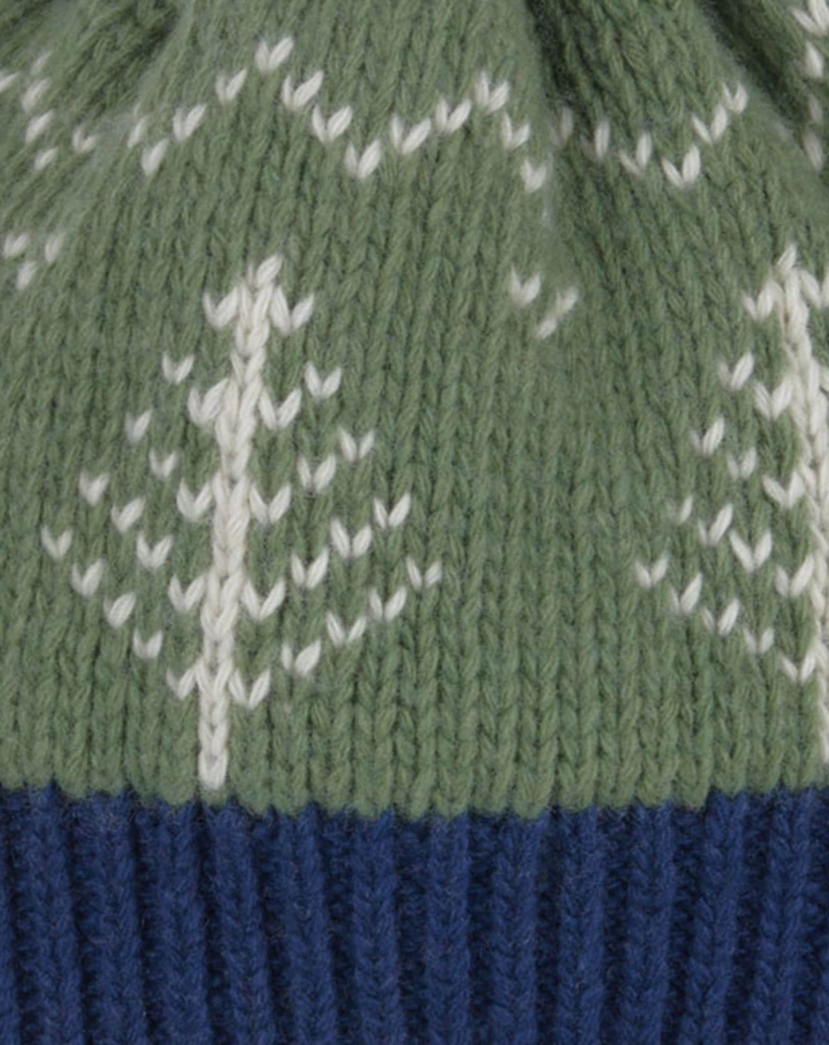 Strick-Bommel-Mütze PEIKKO in green bay/navy