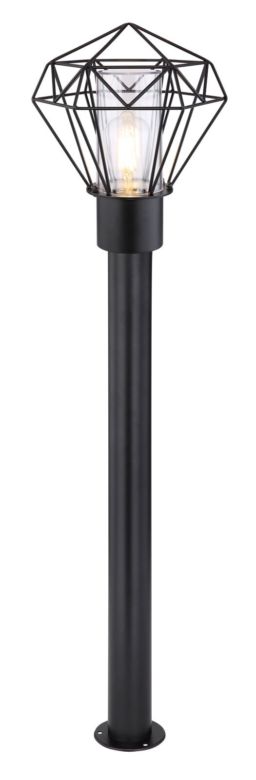 HORACE Außenleuchte schwarz 31357, B/H/T: 22,5 x 100 x 25,5 cm, Metall, Kunststoff