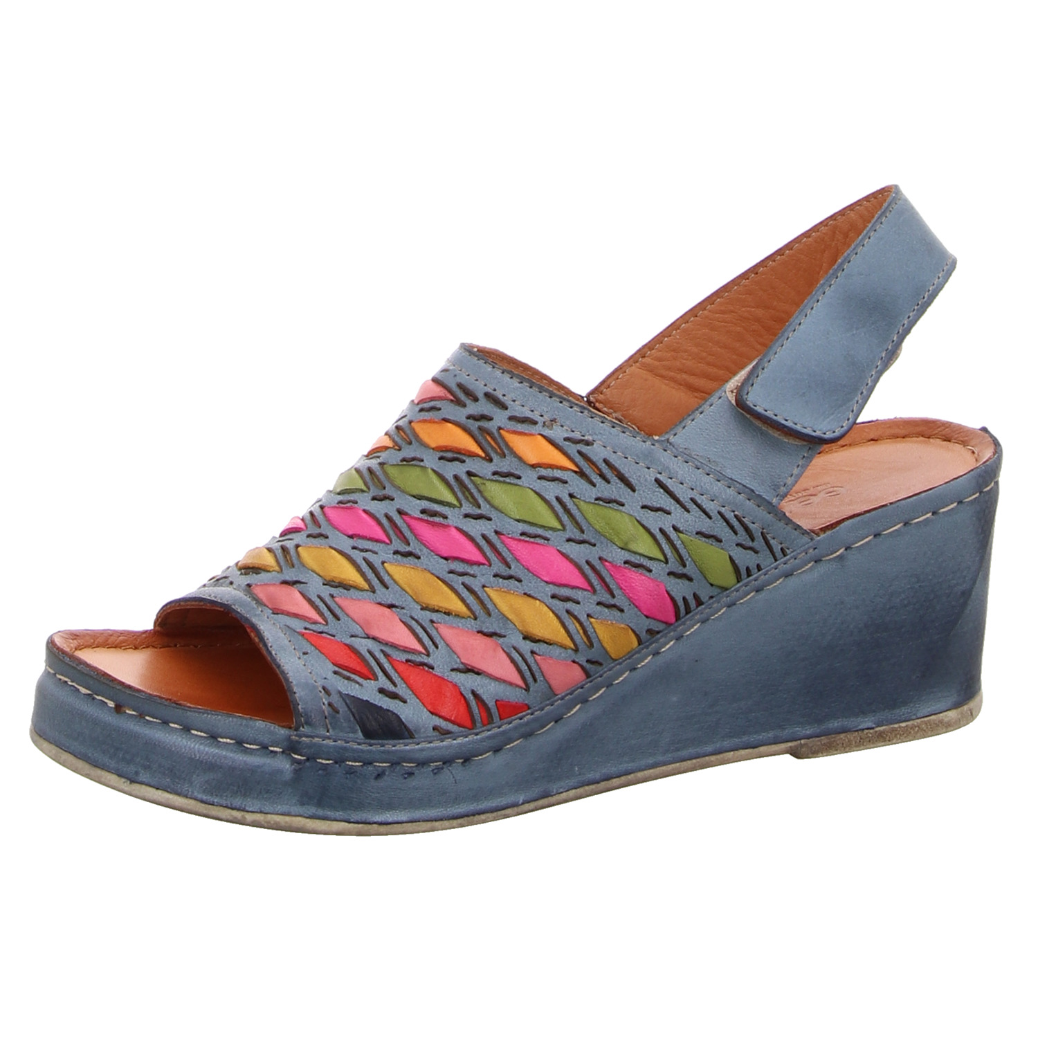 Gemini Keilsandaletten blau