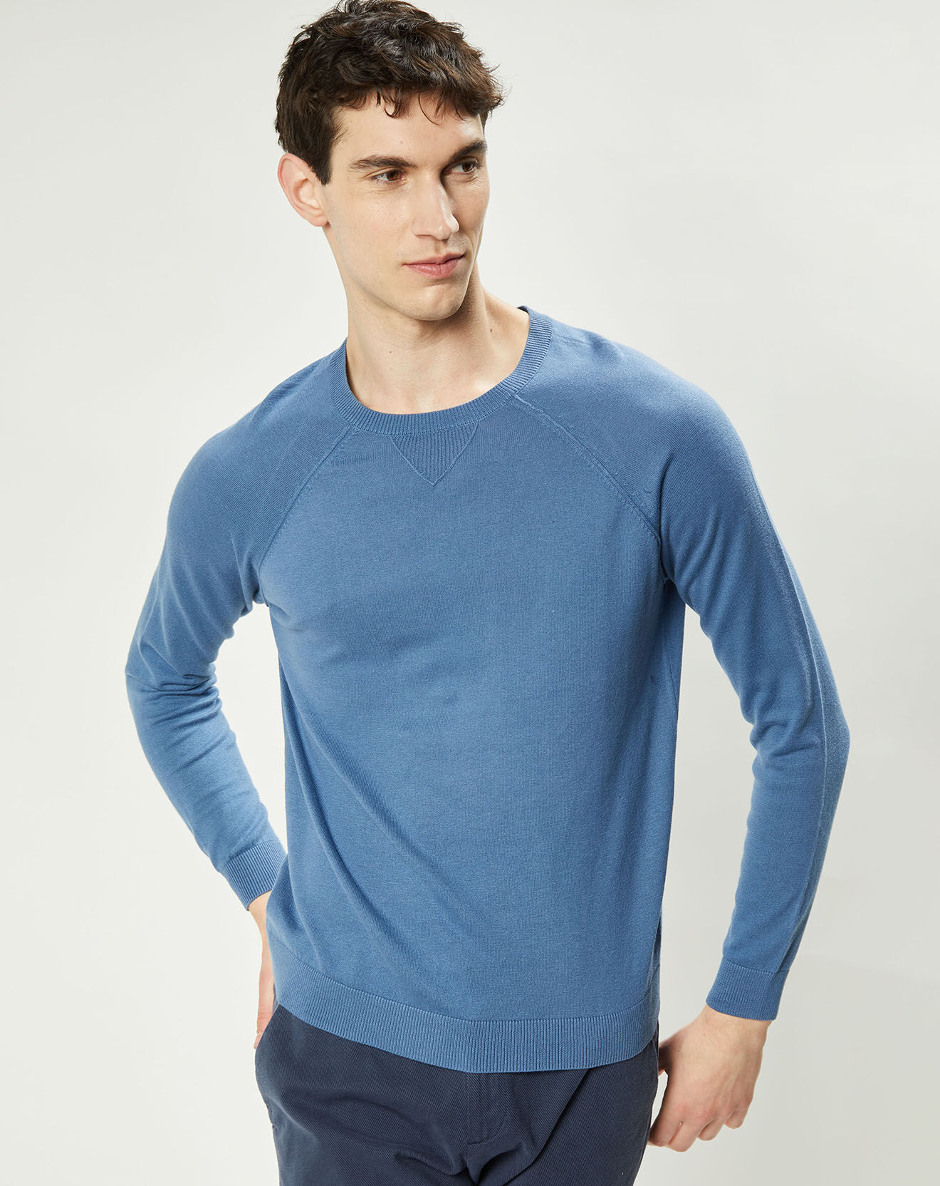 Harris Wilson Pull Oji bleu