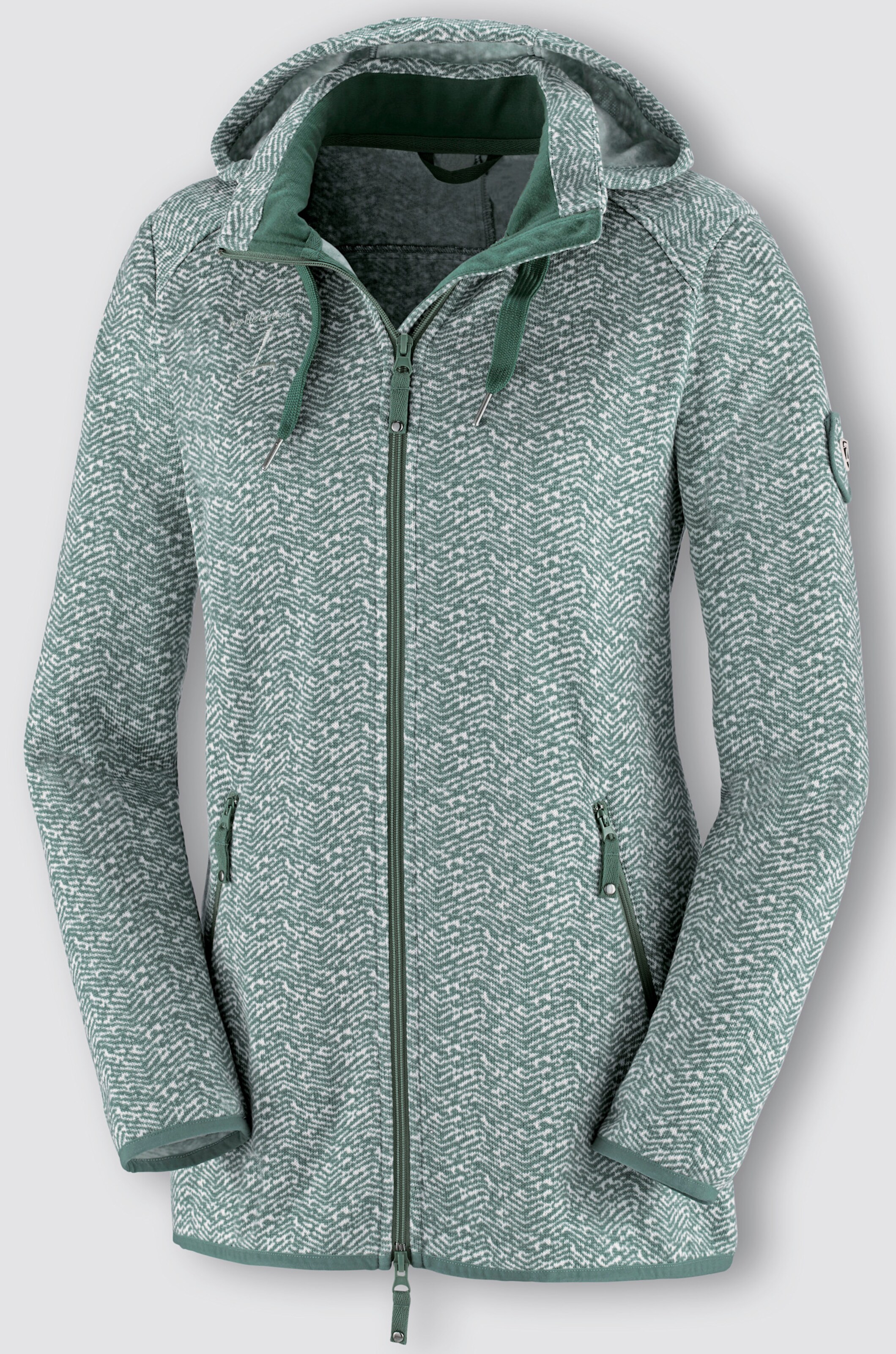 Kapuzenfleecejacke