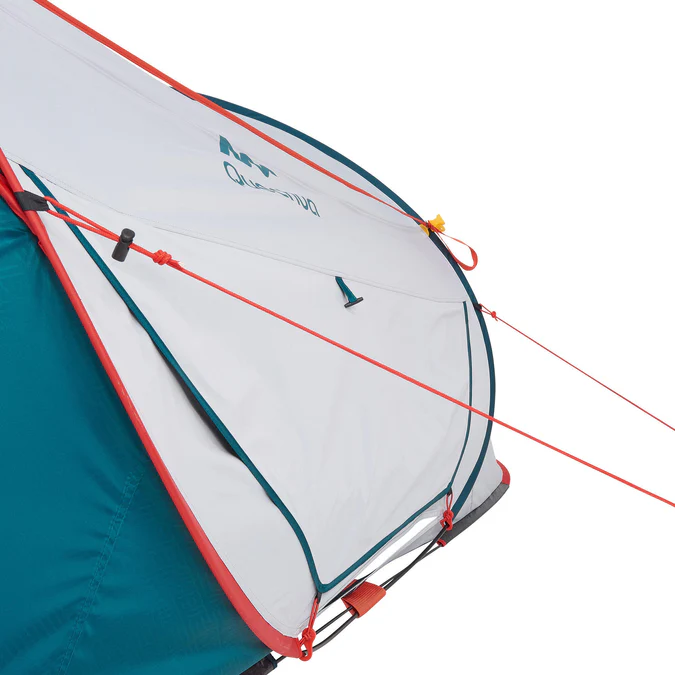 Decathlon Quechua - Barraca de Camping Impermeável Quechua 2 Second XL Fresh & Black para 3 Pessoas