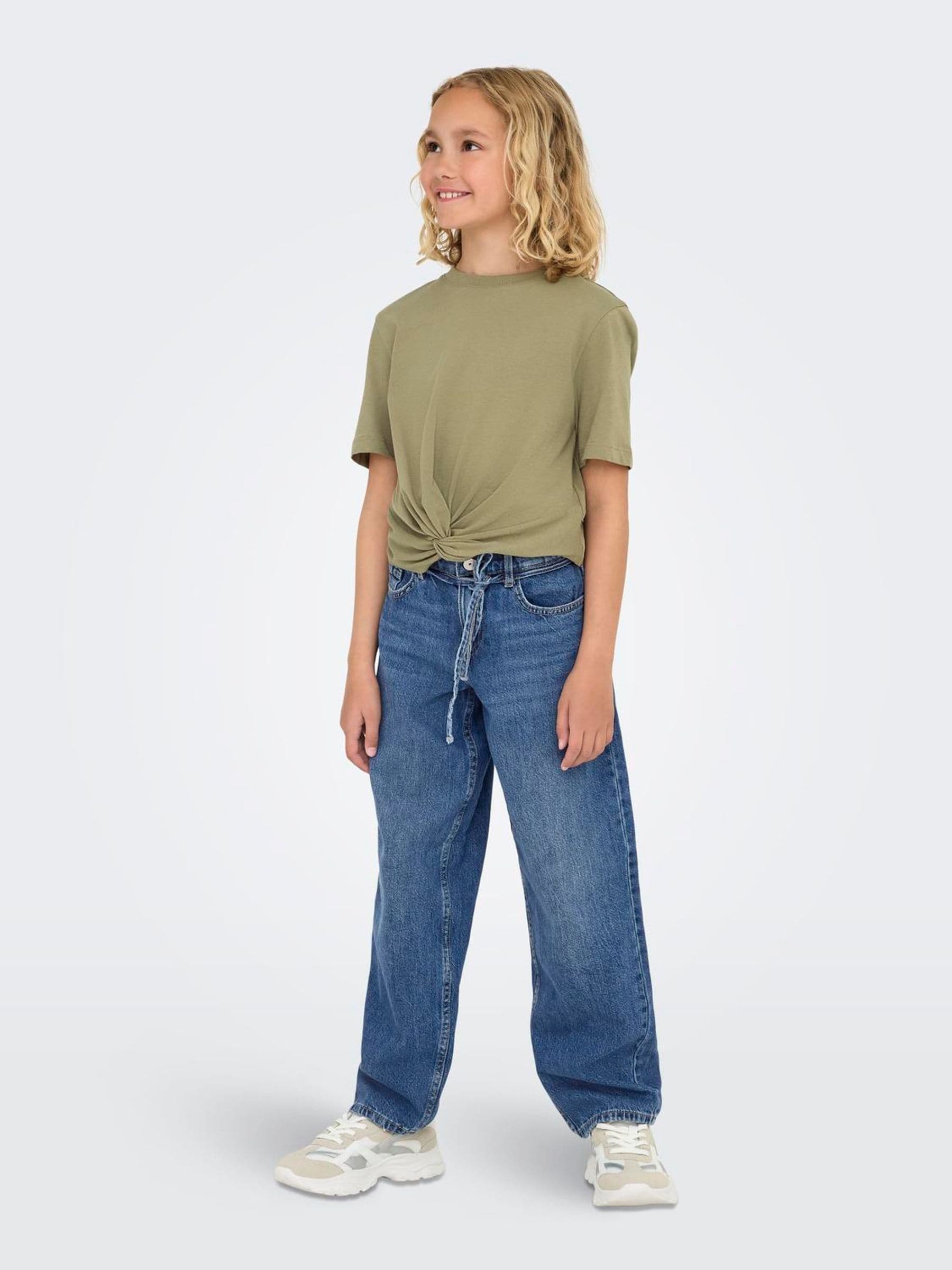 Only KIDS blauwe jeans met rechte pijpen