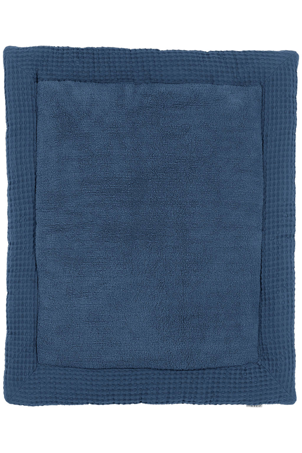 teddy boxkleed Wafel indigo
