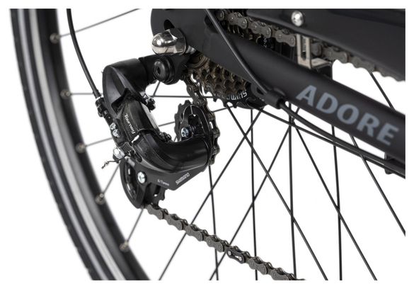Vélo électrique homme aluminium Adore Versailles 28  E-Bike noir 250 Watt Li-Ion 36 V/10 4 Ah 7 vitesses