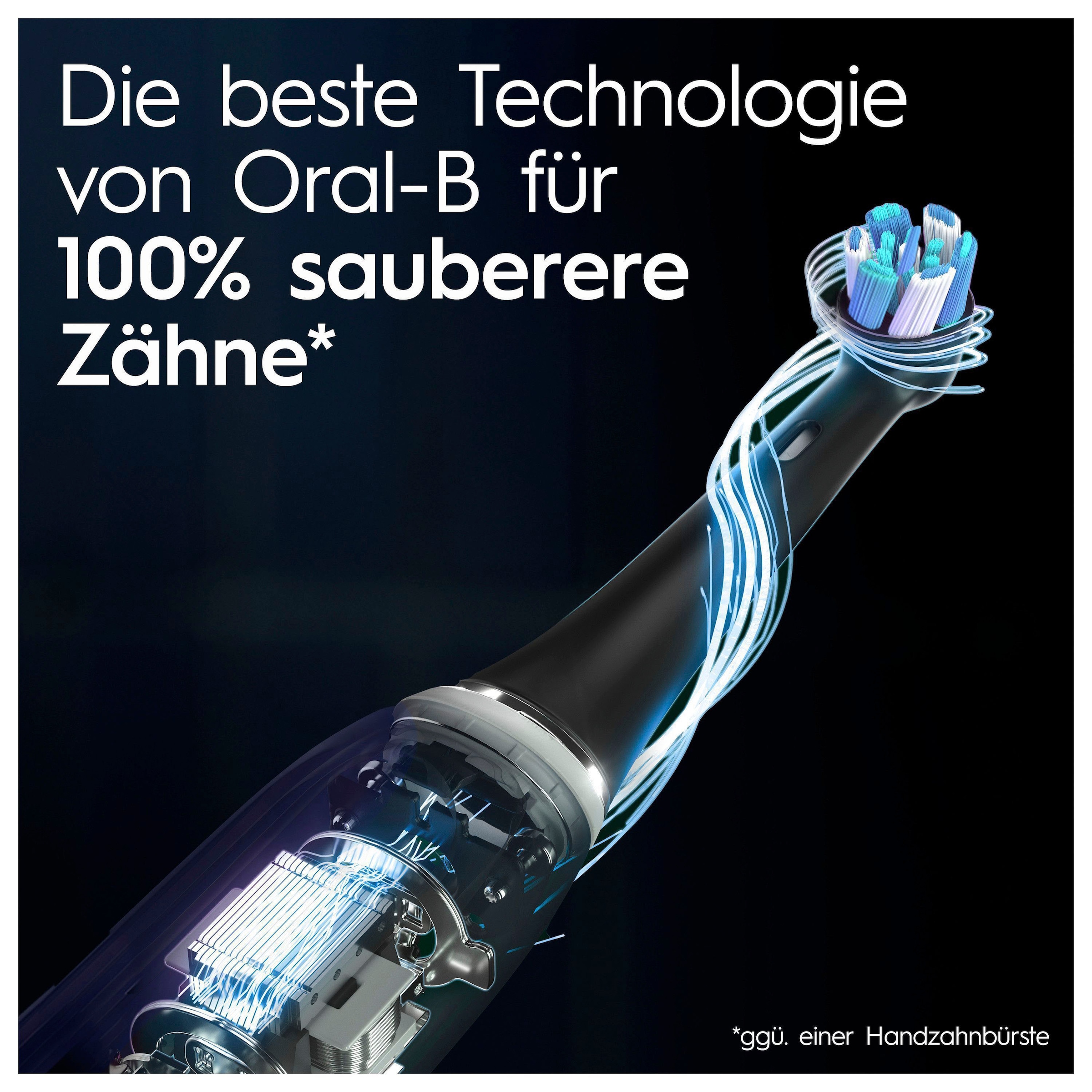 Oral-B Elektrische Zahnbürste »iO 10« 5 Stk. Aufsteckbürsten Magnet-Technologie, iOsense, 7 Putzmodi, Farbdisplay & Lade-Reiseetui