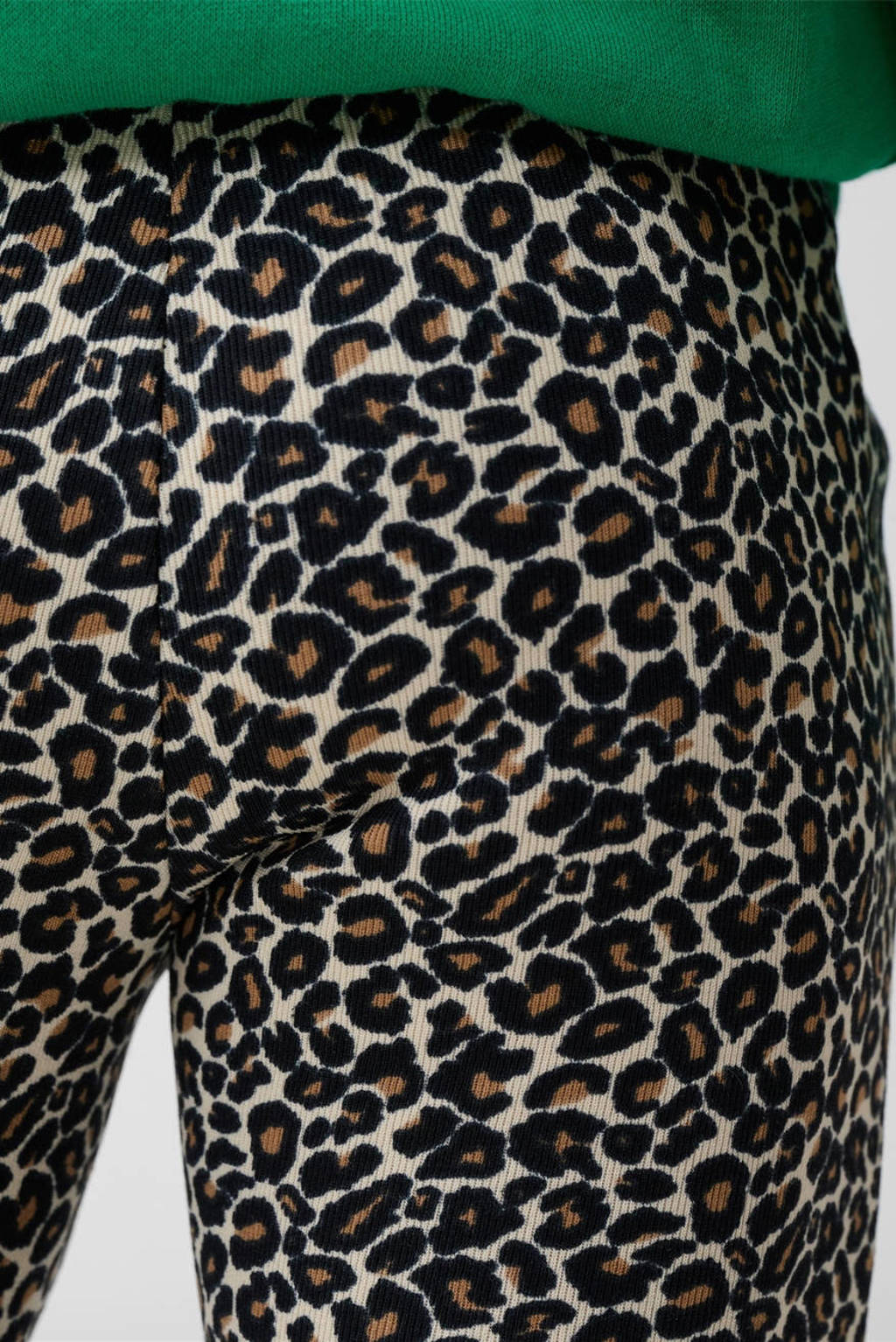 Shoeby high waist flared legging met panterprint bruin/beige/zwart