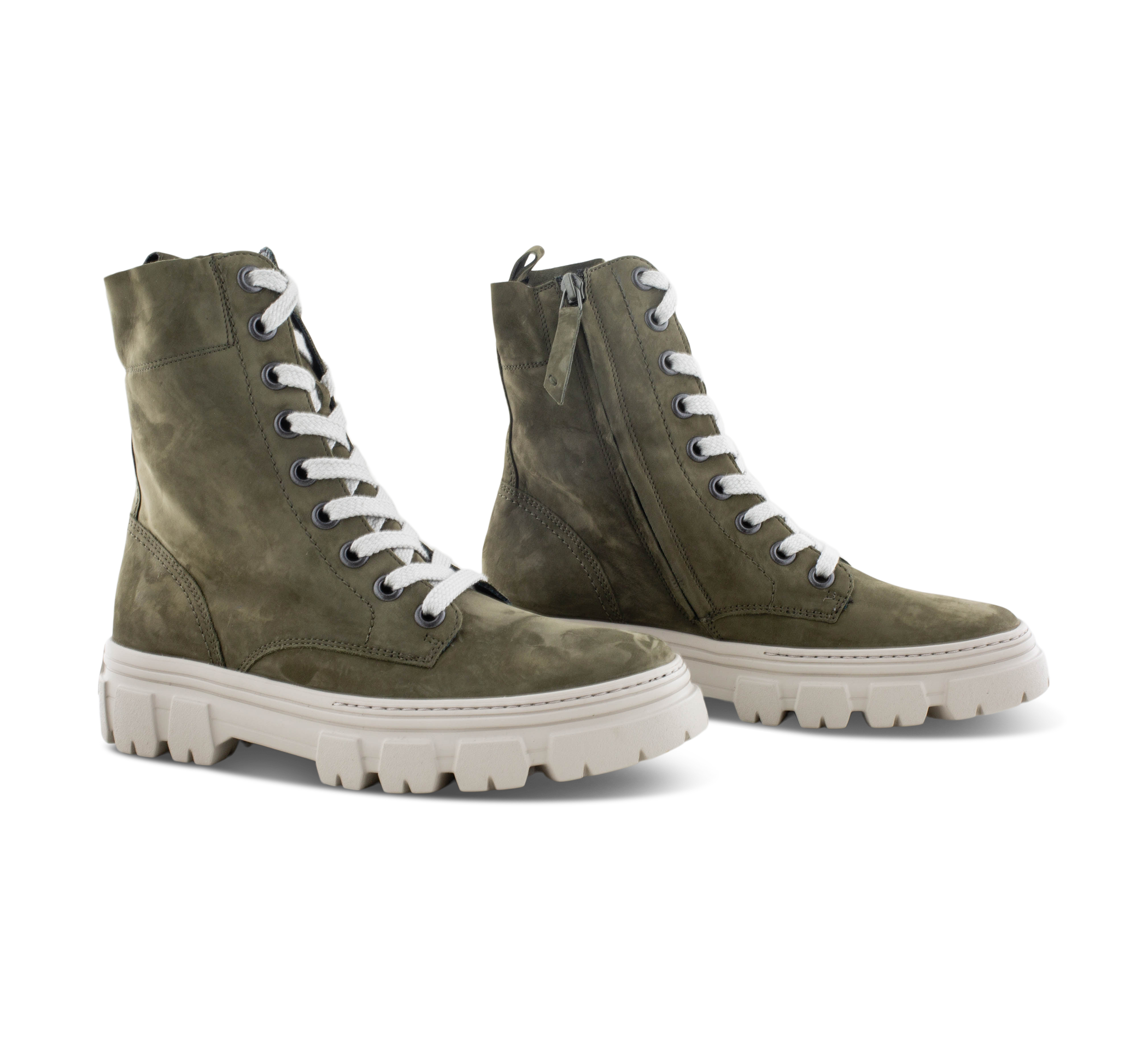 Paul Green Super Soft - Schnürstiefel grün