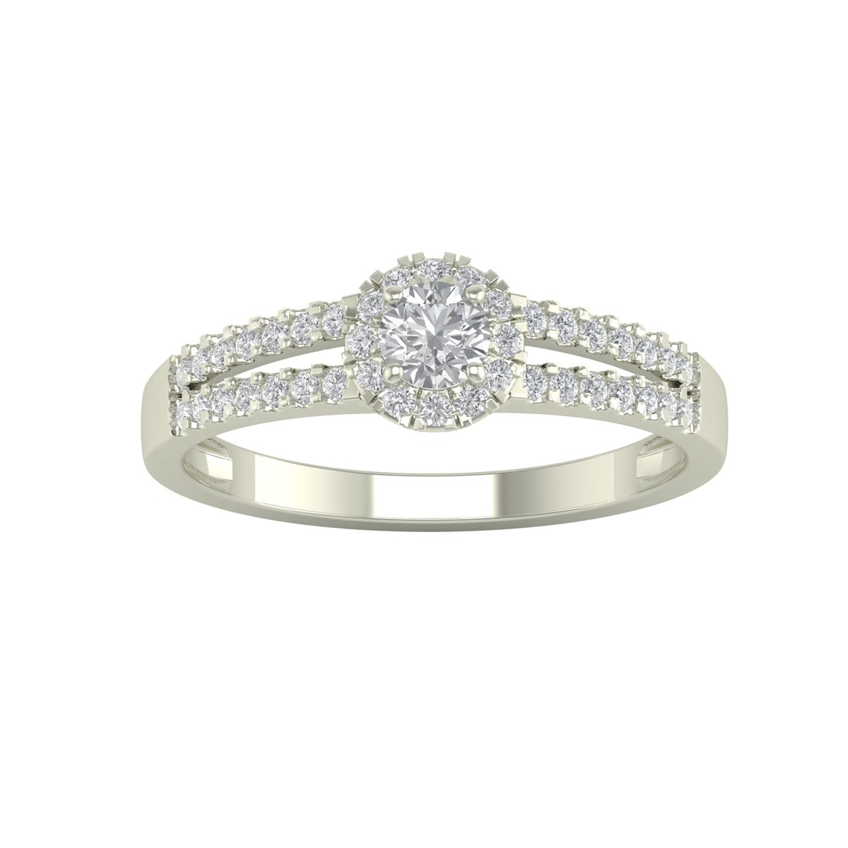 Bague ADEN Or 750 Blanc Diamants 1.902grs