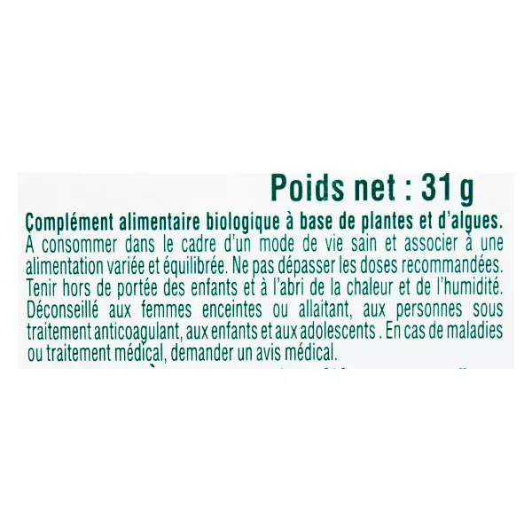 Biosens Elimination Flat Stomach Orgânico 60 Cápsulas Vegetais