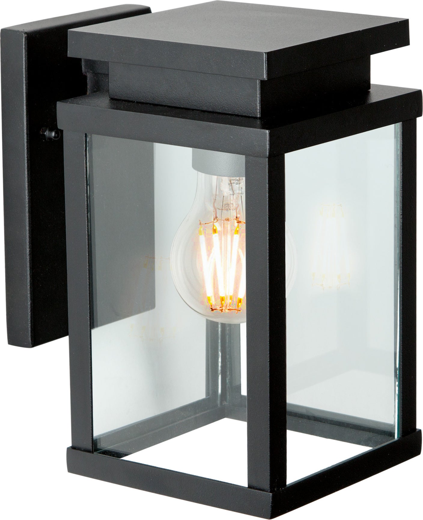KS Verlichting wandlamp Jersey zwart 18 x 13 x 22 cm