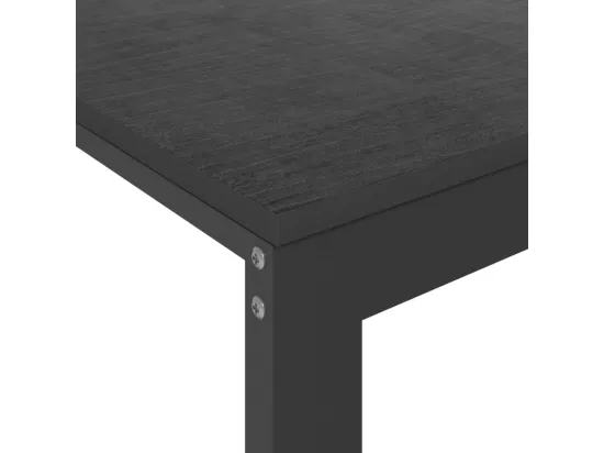 Bureau d'ordinateur Noir 110x60x73 cm Bois d’ingénierie
