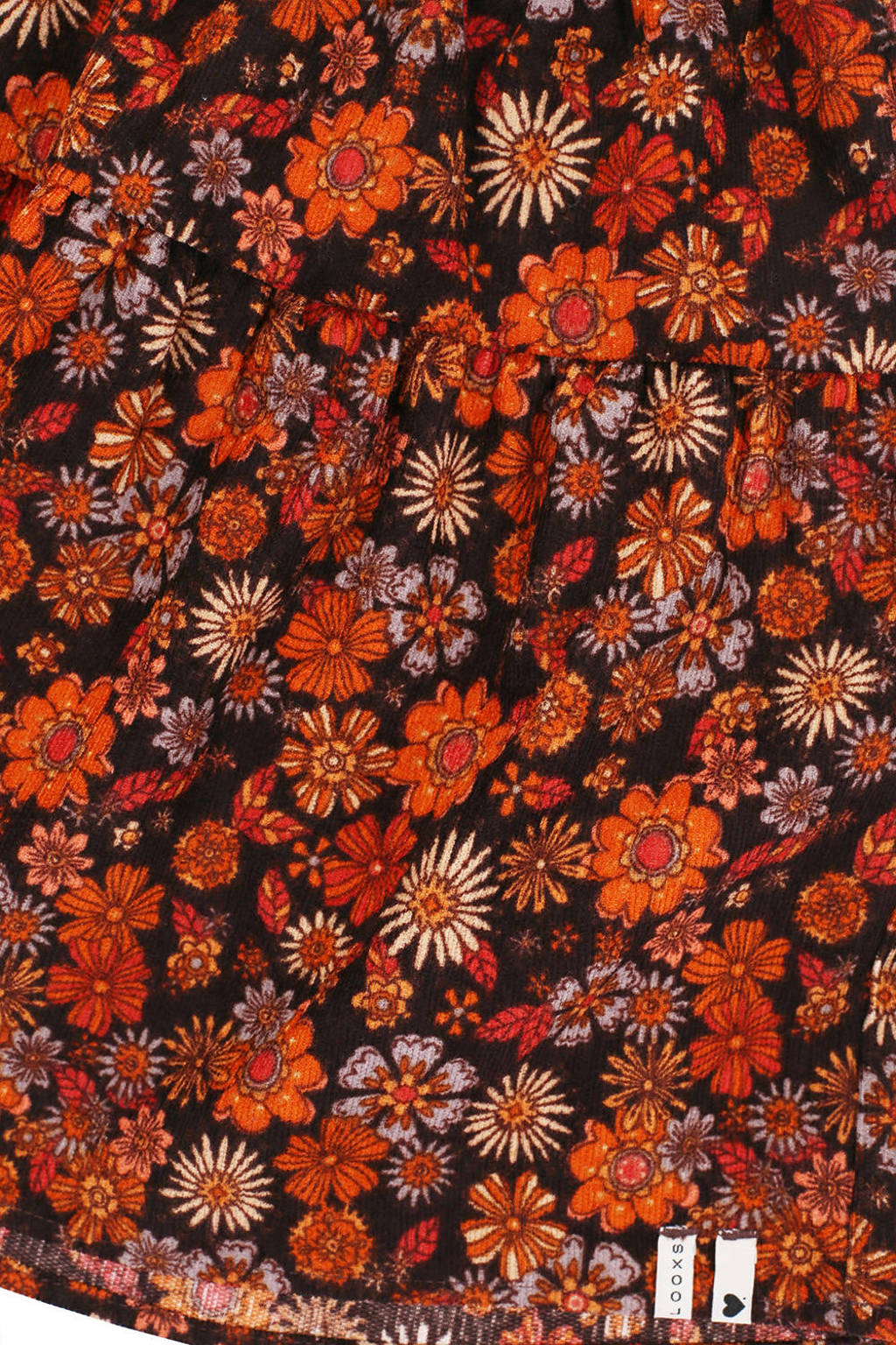 LOOXS corduroy mini rok oranje