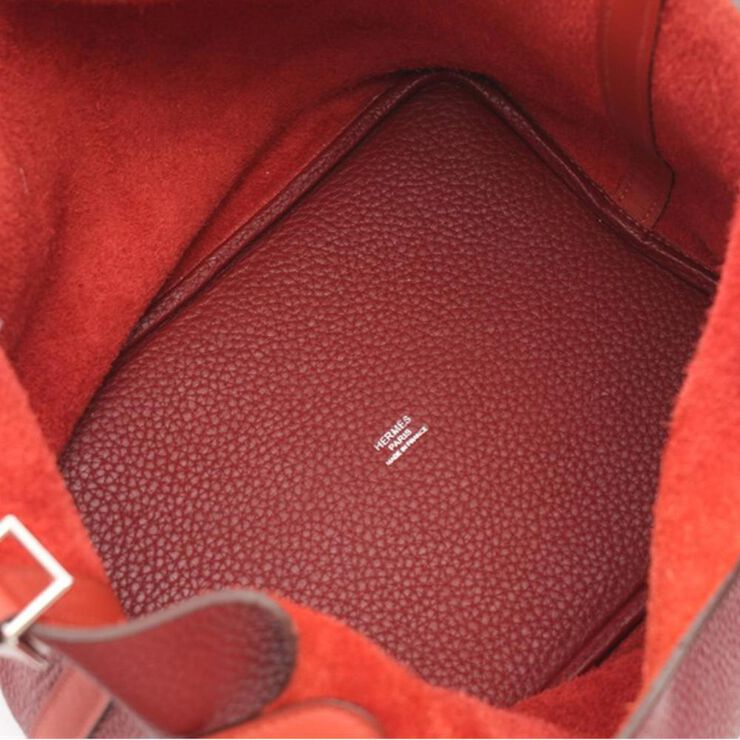 Hermès Vintage Hermes Picotin Lock Pm Red