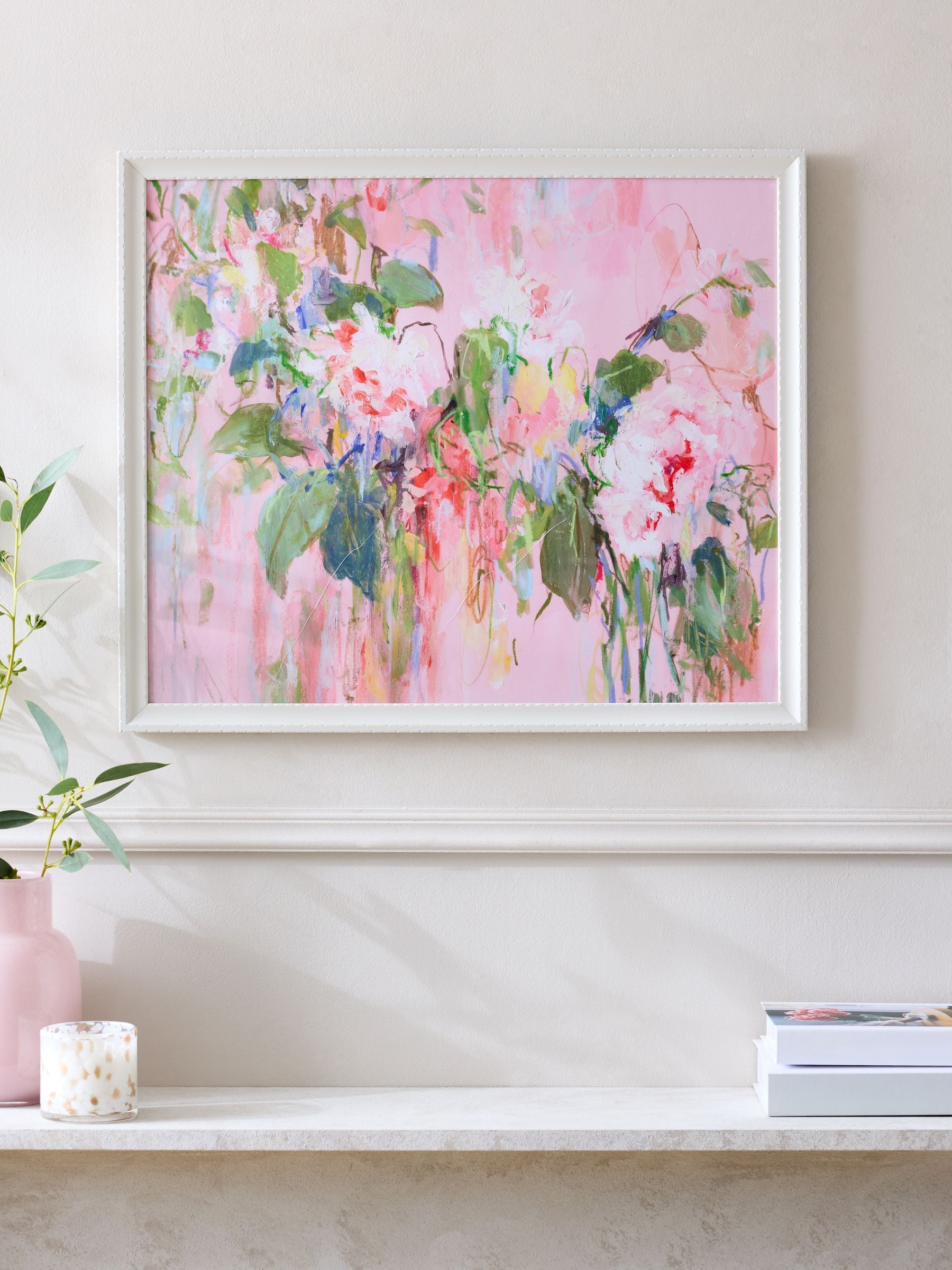 Wild Rose Floral By Sonal Nathwani Wall Art