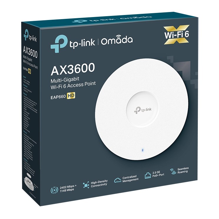 TP-link Omada EAP660 HD Wifi 6 Roaming-aksesspunkt AX3600
