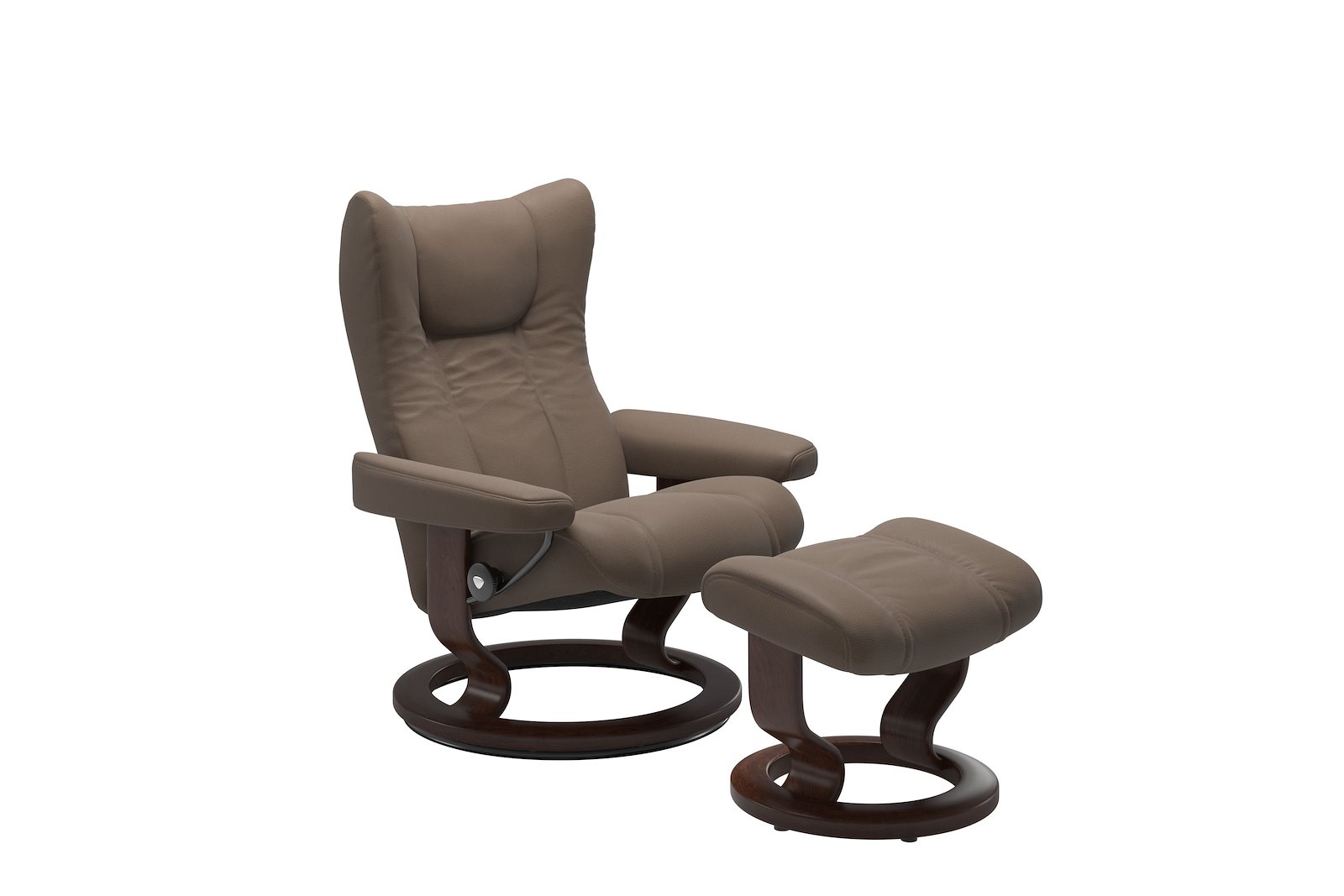 Wing lenestol m/krakk i hud Batick Mole - Classic - Brun beiset