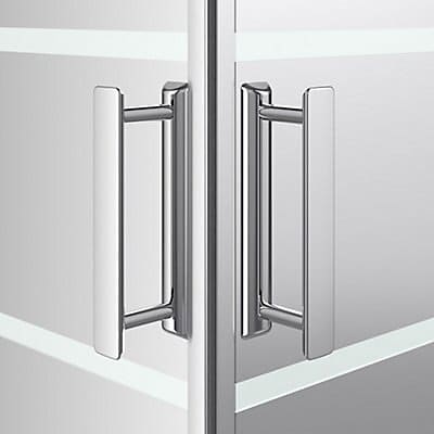 Portes de douche angle droit miroir GoodHome Beloya 80 x 80 cm