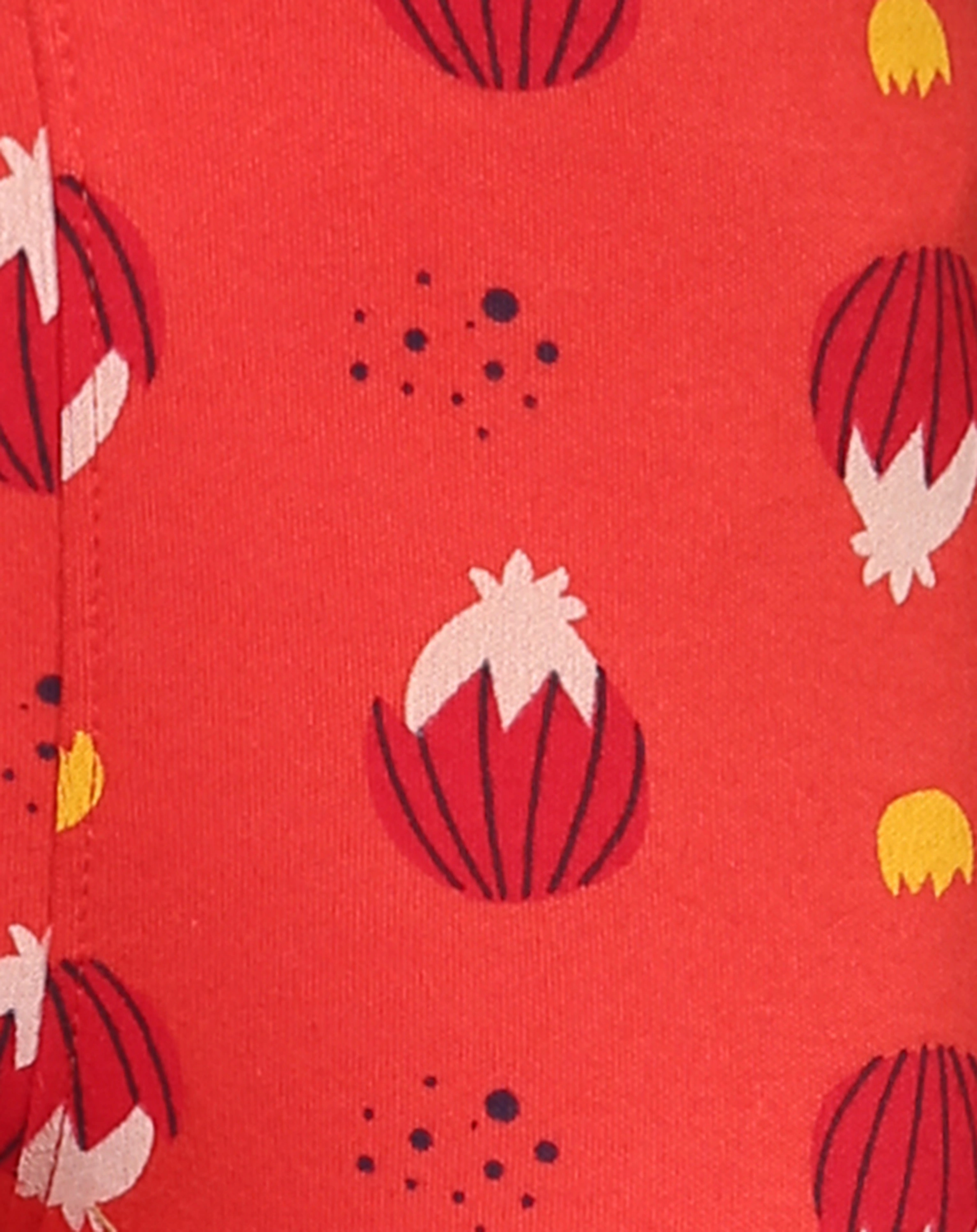 Leggings BLÜTEN in rot