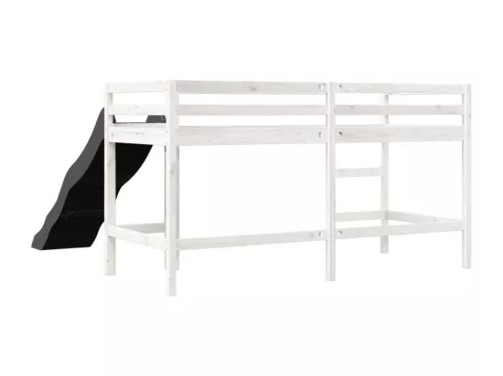 Lit mezzanine d'enfants sans matelas 90x200 cm bois pin massif