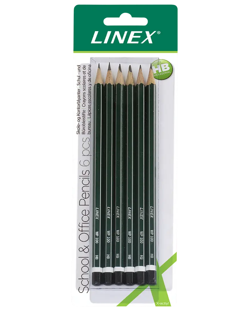 LINEX WB100 HB Blyanter 6-Pak