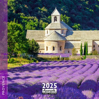 Calendrier mensuel 30x30 cm - 16 mois - Provence
