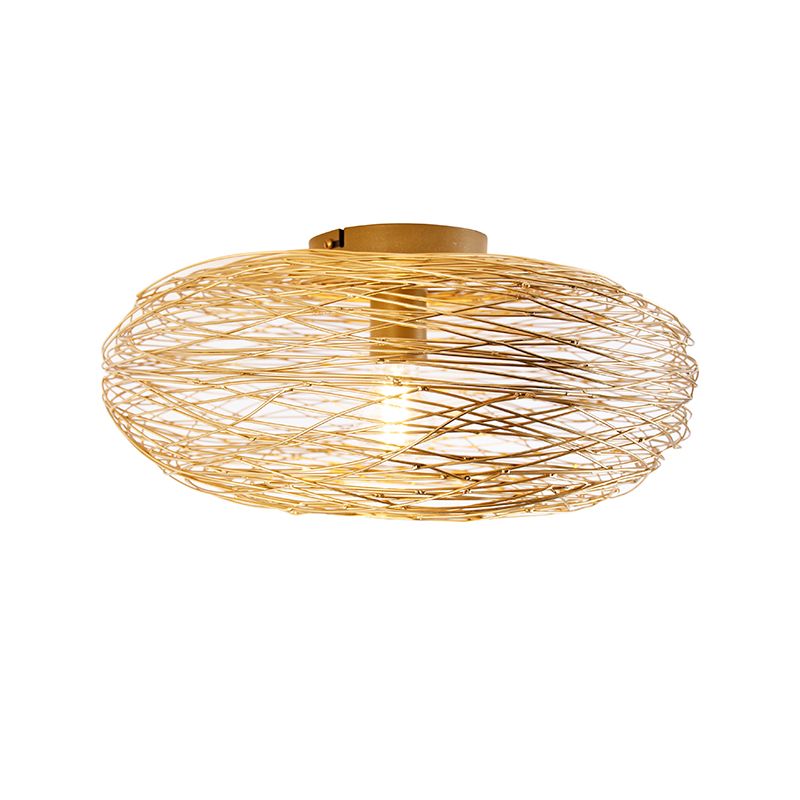 Design plafondlamp goud ovaal - Sarella