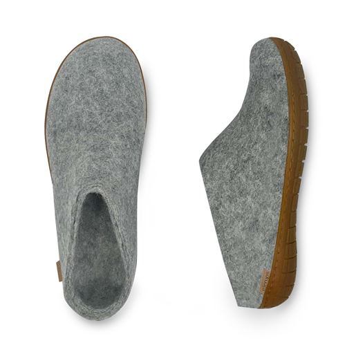 Glerups Slip-on Hjemmesko, Grå, 39