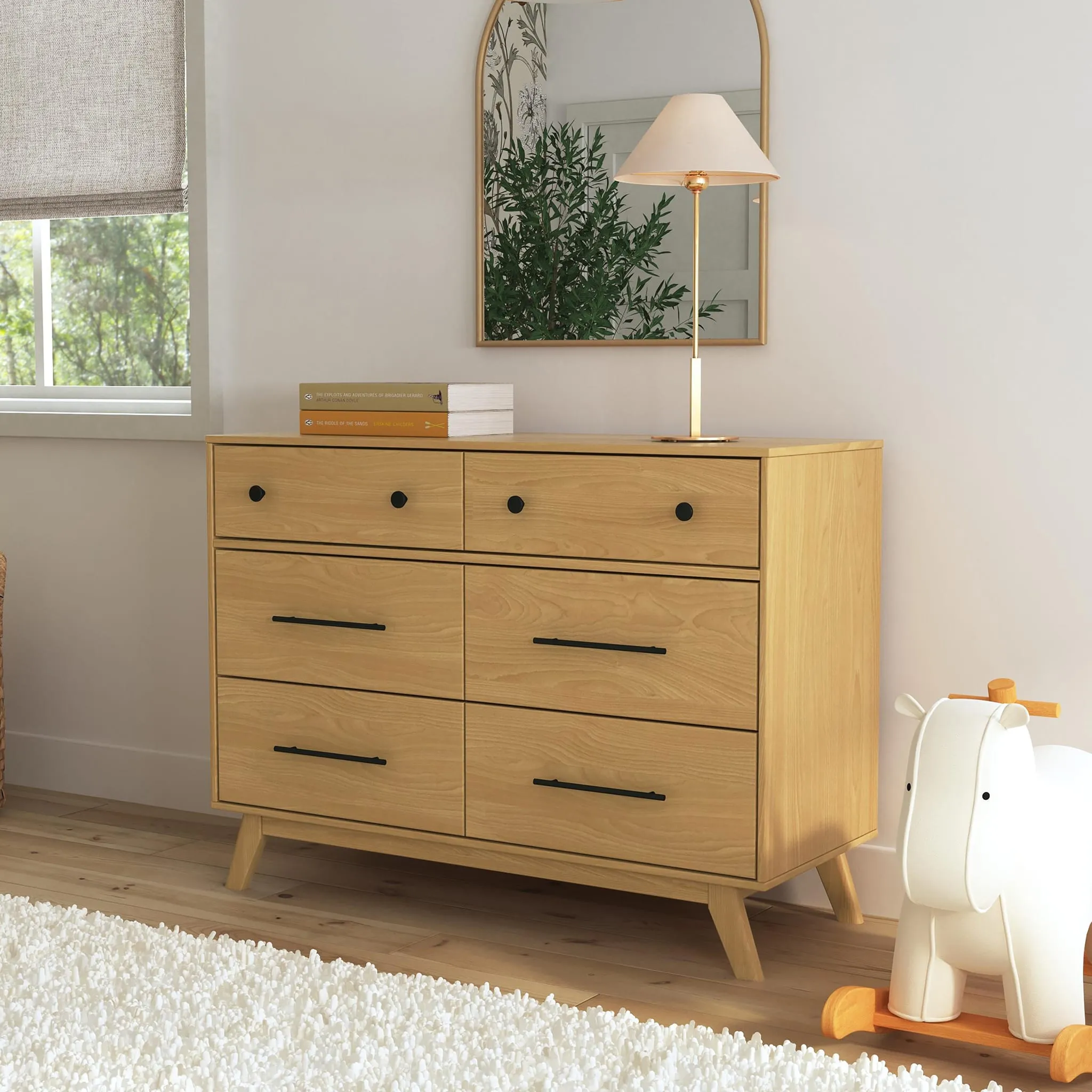 DaVinci Bureau 6 Tiroirs Otto - Miel
